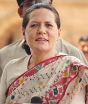 United Progressive Alliance (UPA) chairperson Sonia Gandhi 